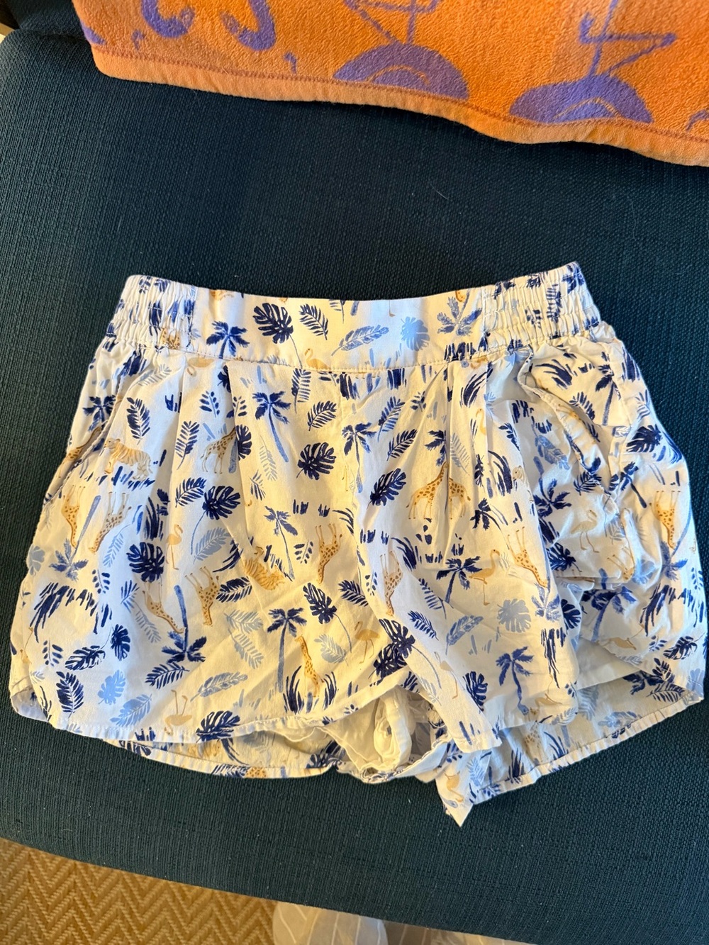 Girls Janie and jack high waisted safari shorts size 7